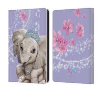 Head Case Designs Officially Licensed Animal Club International Elephant Royal Faces Leather Wallet Case Compatible With Amazon Kindle Paperwhite 6