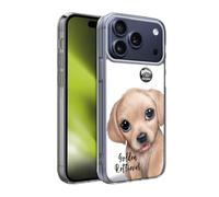 Head Case Designs Officially Licensed Animal Club International Faces Golden Retriever Soft Gel Case for Apple iPhone 17 Pro Max