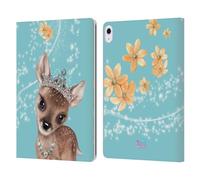 Head Case Designs Officially Licensed Animal Club International Fawn Royal Faces Leather Wallet Case Compatible With Apple iPad Air 13 2024/2025
