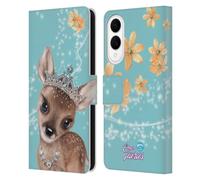 Head Case Designs Officially Licensed Animal Club International Fawn Royal Faces Leather Wallet Case Compatible With Samsung Galaxy S25 Edge