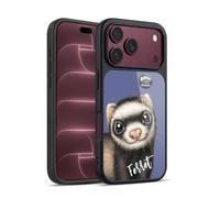 Head Case Designs Officially Licensed Animal Club International Ferret Faces Gel Armour Case [Military Grade Protection] Compatible With Apple iPhone 18 Pro