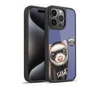 Head Case Designs Officially Licensed Animal Club International Ferret Faces Gel Armour Case [Military Grade Protection] Compatible With Apple iPhone 15 Pro