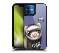Head Case Designs Officially Licensed Animal Club International Ferret Faces Gel Armour Case [Military Grade Protection] Compatible With Apple iPhone 12 / iPhone 12 Pro