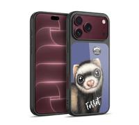 Head Case Designs Officially Licensed Animal Club International Ferret Faces Gel Armour Case [Military Grade Protection] Compatible With Apple iPhone 18 Pro Max