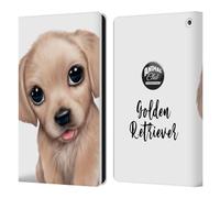Head Case Designs Officially Licensed Animal Club International Golden Retriever Faces Leather Wallet Case Compatible With Fire HD 8/Fire HD 8 Plus 2020
