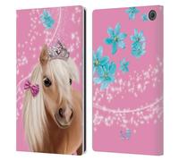 Head Case Designs Officially Licensed Animal Club International Horse Royal Faces Leather Wallet Case Compatible With Amazon Fire Max 11 2023