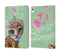 Head Case Designs Officially Licensed Animal Club International Jaguar Royal Faces Leather Wallet Case Compatible With Apple iPad Air 13 2024/2025