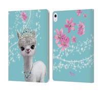 Head Case Designs Officially Licensed Animal Club International Llama Royal Faces Leather Wallet Case Compatible With Apple iPad Air 13 2024/2025