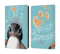 Head Case Designs Officially Licensed Animal Club International Penguin Royal Faces Leather Wallet Case Compatible With Amazon Kindle Paperwhite 6