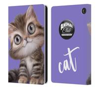 Head Case Designs Officially Licensed Animal Club International Persian Cat Faces Leather Wallet Case Compatible With Amazon Fire 7 2022