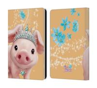 Head Case Designs Officially Licensed Animal Club International Pig Royal Faces Leather Wallet Case Compatible With Amazon Kindle Paperwhite 6