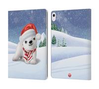 Head Case Designs Officially Licensed Animal Club International Polar Bear Animals Leather Wallet Case Compatible With Apple iPad Air 13 2024/2025