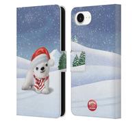 Head Case Designs Officially Licensed Animal Club International Polar Bear Animals Leather Wallet Case Compatible With Apple iPhone 16e