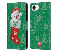 Head Case Designs Officially Licensed Animal Club International Polar Bear Christmas Socks Leather Wallet Case Compatible With Apple iPhone 16e