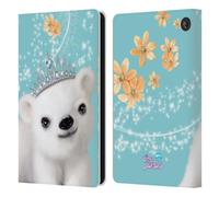 Head Case Designs Officially Licensed Animal Club International Polar Bear Royal Faces Leather Wallet Case Compatible With Amazon Fire 7 2022