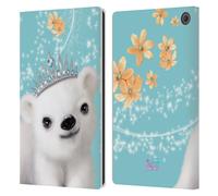 Head Case Designs Officially Licensed Animal Club International Polar Bear Royal Faces Leather Wallet Case Compatible With Amazon Fire Max 11 2023