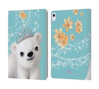 Head Case Designs Officially Licensed Animal Club International Polar Bear Royal Faces Leather Wallet Case Compatible With Apple iPad Air 13 2024/2025