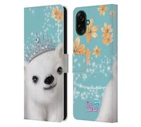 Head Case Designs Officially Licensed Animal Club International Polar Bear Royal Faces Leather Wallet Case Compatible With Samsung Galaxy A07