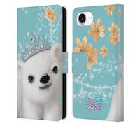 Head Case Designs Officially Licensed Animal Club International Polar Bear Royal Faces Leather Wallet Case Compatible With Apple iPhone 16e