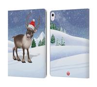Head Case Designs Officially Licensed Animal Club International Reindeer Animals Leather Wallet Case Compatible With Apple iPad Air 13 2024/2025
