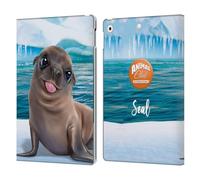 Head Case Designs Officially Licensed Animal Club International Seal Underwater Leather Wallet Case Compatible With Apple iPad 10.2 2019/2020/2021