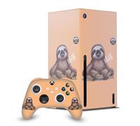 Head Case Designs Officially Licensed Animal Club International Sloth Faces Game Console Wrap and Game Controller Skin Bundle Compatible With Xbox Series X