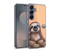 Head Case Designs Officially Licensed Animal Club International Sloth Faces Gel Case [Military Grade Protection] Compatible with Samsung Galaxy S25 and Compatible with MagSafe