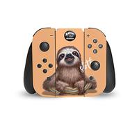 Head Case Designs Officially Licensed Animal Club International Sloth Faces Vinyl Sticker Gaming Skin Decal Cover Compatible With Nintendo Switch Joy-Con Controller