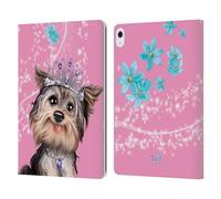 Head Case Designs Officially Licensed Animal Club International Yorkie Royal Faces Leather Wallet Case Compatible With Apple iPad Air 13 2024/2025