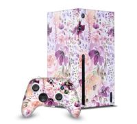 Head Case Designs Officially Licensed Anis Illustration Floral Chaos Art Mix Game Console Wrap and Game Controller Skin Bundle Compatible With Xbox Series X
