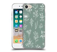 Head Case Designs Officially Licensed Anis Illustration Little Patagonian Sage Green Mix Pattern Gel Case [Military Grade] Compatible with Apple iPhone 7/8 / SE 2020 & 2022 & Compatible with MagSafe