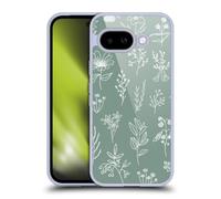 Head Case Designs Officially Licensed Anis Illustration Little Patagonian Sage Green Mix Pattern Gel Case [Military Grade Protection] Compatible With Google Pixel 9A