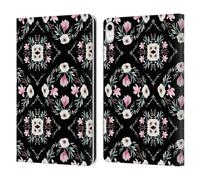 Head Case Designs Officially Licensed Anis Illustration Magnolia Eucalyptus & Anemonas Flower Pattern 4 Leather Wallet Case Compatible With Apple iPad 10.9 (2022/2025)