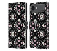 Head Case Designs Officially Licensed Anis Illustration Magnolia Eucalyptus & Anemonas Flower Pattern 4 Leather Wallet Case Compatible With Apple iPhone 17 Air