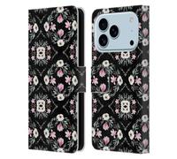 Head Case Designs Officially Licensed Anis Illustration Magnolia Eucalyptus & Anemonas Flower Pattern 4 Leather Wallet Case Compatible With Apple iPhone 17 Pro