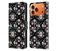 Head Case Designs Officially Licensed Anis Illustration Magnolia Eucalyptus & Anemonas Flower Pattern 4 Leather Wallet Case Compatible With Apple iPhone 17 Pro Max