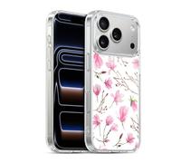 Head Case Designs Officially Licensed Anis Illustration Magnolia Flower Pattern 2 Gel Case [Military Grade Protection] Compatible with Apple iPhone 17 Pro and Compatible with MagSafe
