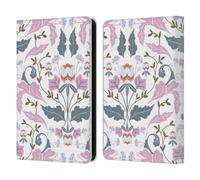 Head Case Designs Officially Licensed Anis Illustration Victorian Mirrored Pink Floral And Leaves Leather Wallet Case Compatible With Amazon Kindle 11th Gen (2024)