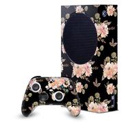 Head Case Designs Officially Licensed Anis Illustration Vintage Black Art Mix Game Console Wrap and Game Controller Skin Bundle Compatible With Xbox Series S