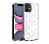 Head Case Designs Officially Licensed Anis Illustration Wild Flowers Purple Scallops Spring Patterns Gel Case [Military Grade Protection] Compatible with Apple iPhone 11 and Compatible with MagSafe