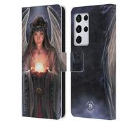 Head Case Designs Officially Licensed Anne Stokes Angels Yule Leather Wallet Case Compatible With Samsung Galaxy S21 Ultra 5G