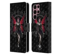 Head Case Designs Officially Licensed Anne Stokes Aracnafaria Gothic Leather Wallet Case Compatible With Samsung Galaxy S22 Ultra 5G