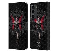 Head Case Designs Officially Licensed Anne Stokes Aracnafaria Gothic Leather Wallet Case Compatible With Samsung Galaxy S23+ 5G