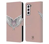 Head Case Designs Officially Licensed Anne Stokes Ascendance Winged Heart Mermaid And Angels Leather Wallet Case Compatible With Samsung Galaxy S21 5G