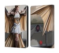 Head Case Designs Officially Licensed Anne Stokes Aviator Steampunk Leather Wallet Case Compatible With Amazon Kindle 11th Gen (2024)