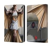 Head Case Designs Officially Licensed Anne Stokes Aviator Steampunk Leather Wallet Case Compatible With Amazon Kindle 11th Gen 6in 2022