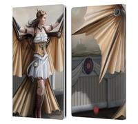 Head Case Designs Officially Licensed Anne Stokes Aviator Steampunk Leather Wallet Case Compatible With Amazon Fire Max 11 2023