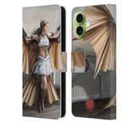 Head Case Designs Officially Licensed Anne Stokes Aviator Steampunk Leather Wallet Case Compatible With Apple iPhone 17