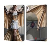 Head Case Designs Officially Licensed Anne Stokes Aviator Steampunk Leather Wallet Case Compatible With Apple iPad Air 13 2024/2025