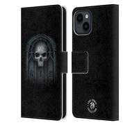 Head Case Designs Officially Licensed Anne Stokes Await The Night Skull Gothic Leather Wallet Case Compatible With Apple iPhone 15
